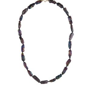 18 in, 14K closure 7.0-8.0 Grey Baroque Cultured Pearls